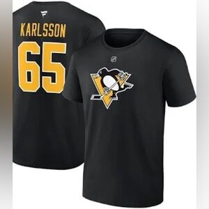 FanaticsErik Karlsson Pittsburgh Penguins Authentic T-Shirt Sz L - NWT